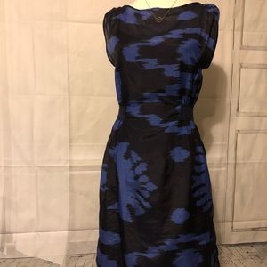 Banana Republic blue and black dress size 4